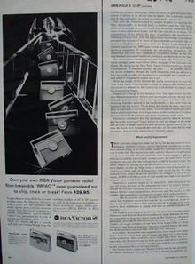 RCA Victor Non Breakable Case Ad 1958