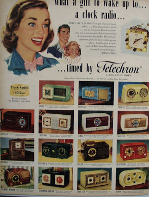 Telechron Clock Radio Gift To Wake Up To Ad 1951