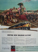 Gen Motors Writing New RR History Ad 1945