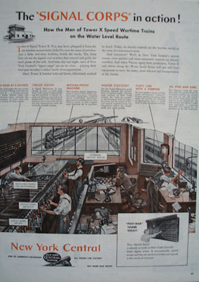 New York Central Signal Corps In Action Ad 1944