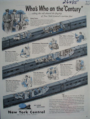 New York Central Whos Who On Century Ad 1945
