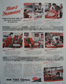 New York Central Todays Pacemaker Ad 1945