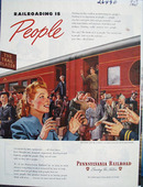 Pennsylvania Railroad Railroading Is People Ad 1945
