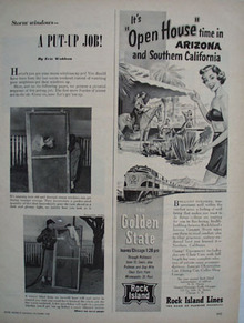 Rock Island Lines Open House Time Ad 1951