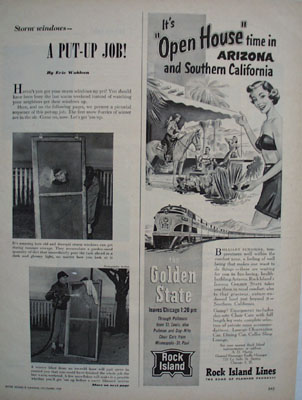 Rock Island Lines Open House Time Ad 1951