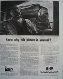 Southern Pacific Picture Is Unusual Ad 1944