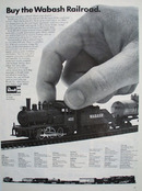 Wabash Railroad Revell Train Set Ad 1968