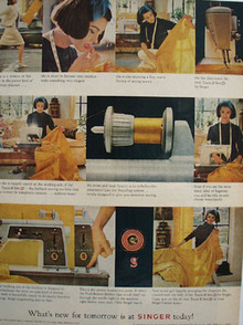 Singer Sewing Machine Whats New Tomorrow Ad 1964