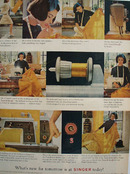 Singer Sewing Machine Whats New Tomorrow Ad 1964