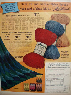 Lee Wards Afghan Kit Ad 1967