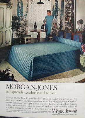 Morgan Jones Bedspreads Ad 1966