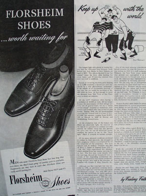 Florsheim Shoes worth Waiting For Ad 1945