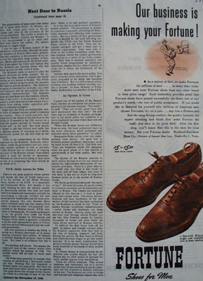 Fortune Shoes Making Your Fortune Ad 1945