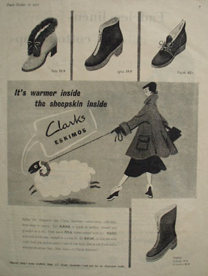 Clarks Womens Boots Warmer Inside Ad 1952