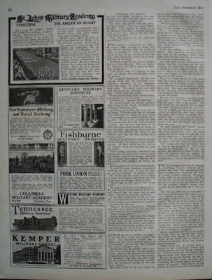 Military Academy Ads 1926