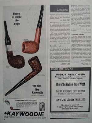 Kaywoodie Pipes No Smoke Like A Pipe Ad 1965