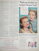 Cashmere Bouquet Soap And Mrs. Harry Conover Ad 1954
