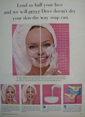 Dove Lend Us Half Your Face Ad 1965