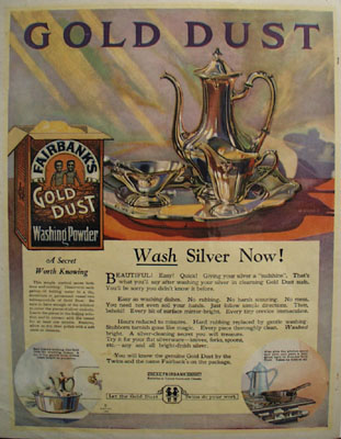 Gold Dust Wash Silver Now Ad 1923