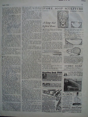 Ivory Soap Sculpture Ad 1926