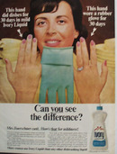 Ivory Liquid Can You See The Difference Ad 1965
