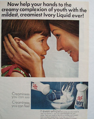 Ivory Liquid Mother And Daughter Ad 1967