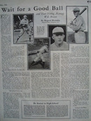 Wait For A Good Ball Article 1926