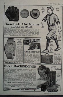 Robert More Co And Baseball Uniforms Ad 1927