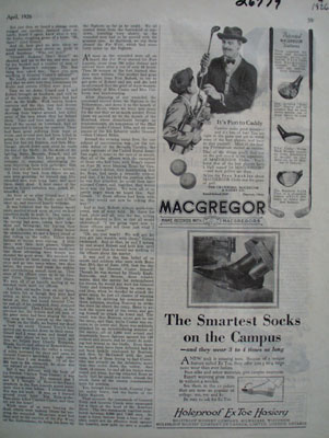 Macgregor It Is Fun to Caddy Ad 1926