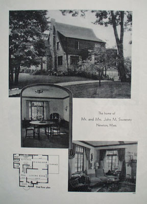 John M Sweeney Home Newton Mass Picture 1933