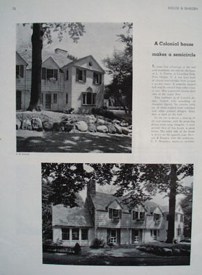 L A Norton Home W. Orange NJ Picture 1931