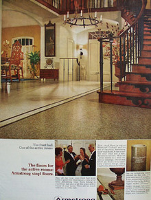 Armstrong Cork The Front Hall Ad 1966