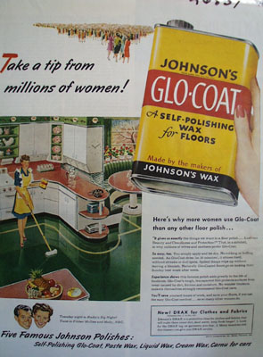 Johnson Glo Coat Take A Tip Ad 1946