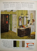 Formica Corp Surround Elegance Bathroom Ad 1967