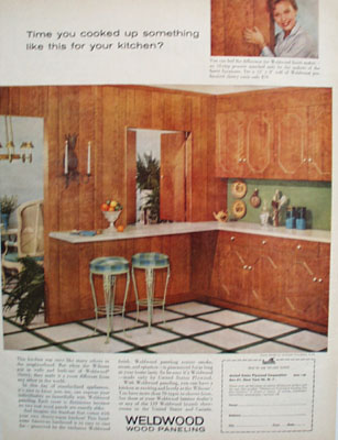 Weldwood Paneling Cook Up Something Ad 1960