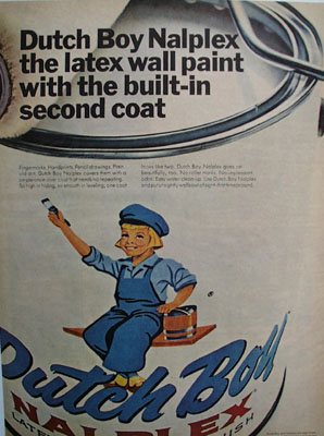 Dutch Boy Paint Built In Second Coat Ad 1967