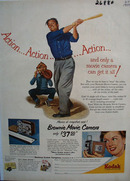 Eastman Kodak Man With Bat Ad 1954