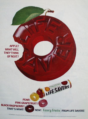 Life Saver Apple What Will Think Of Next Ad 1965