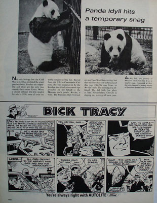 Dick Tracy Auto Lite Battery Breaks Plot Ad 1966