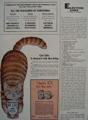 Cat Life Does Not Rob Kitty Ad 1968