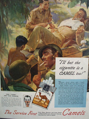 Camels Bet Cigarette Is A Camel Too Ad 1945