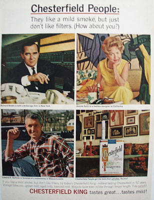 Chesterfield People Ad 1965