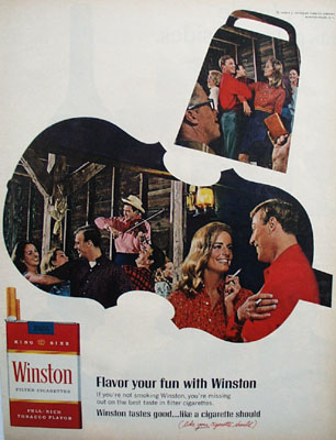 Winston Flavor Your Fun Ad 1967