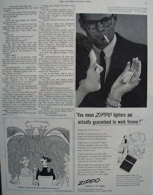 Zippo Lighters Work Forever Ad 1954