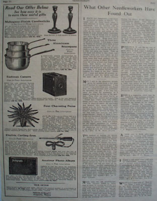 Needlecraft Gifts To Earn Ad 1924