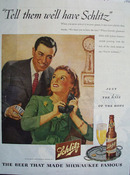 Schlitz Beer We Will Have Schlitz Ad 1945