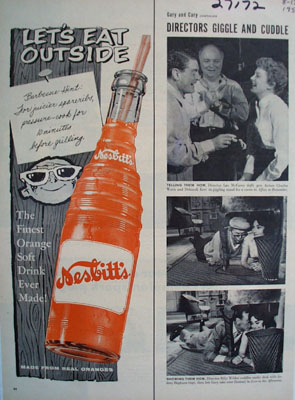 Nesbitts Orange Drink Eat Outside Ad 1957