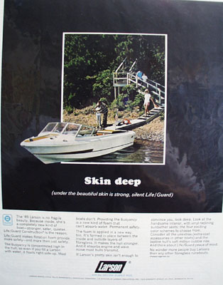Larson Boats Skin Deep Ad 1969