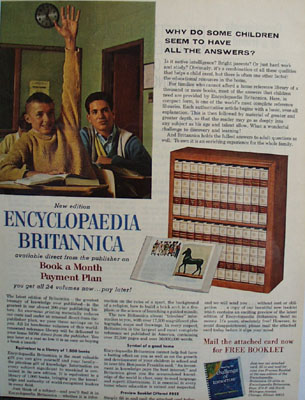 Encyclopedia Britannica Classroom Ad 1964