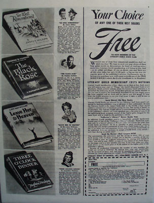 Literary Guild Your Choice Free Ad 1946